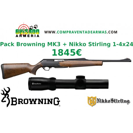 Pack Rifle Browning Mk3 Hunter + Visor