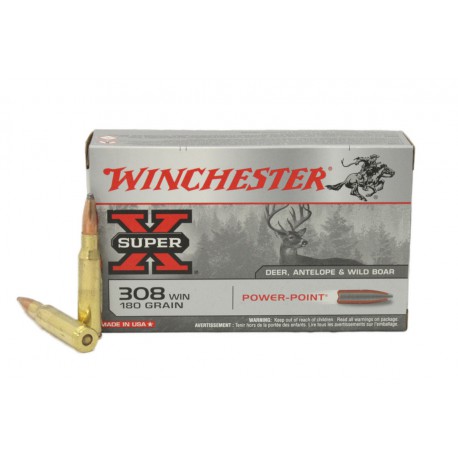Balas Winchester 308 win  Power Point - 180 grains