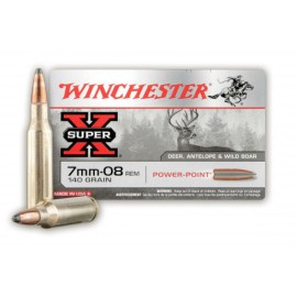 Balas Winchester 7mm-08 rem Power Point - 140 grains