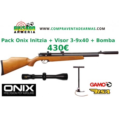 Pack Carabina PCP Onix Initzia + Visor + Bomba