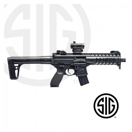 Subfusil Sig Sauer MPX ASP Black + Red Dot
