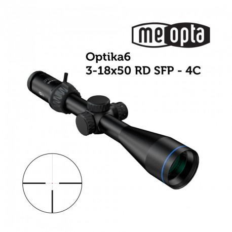 Visor Meopta MeoPro Optika6 3-18x50 SFP - RD 4C