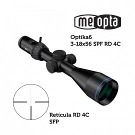 Visor Meopta MeoPro Optika6 3-18x56 SFP - RD 4C