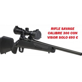 Rifle Savage con visor (Lote)