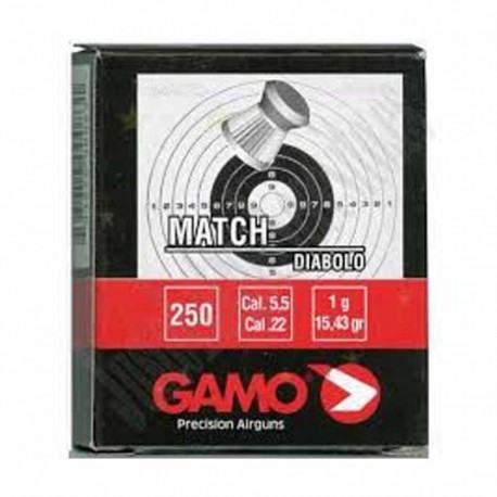Perdigones Gamo Match caja cartón 250unid cal. 5.5