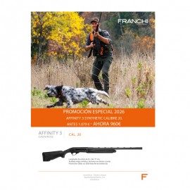 Escopeta Franchi Affinity 3 Synthetic Zurdo Cal. 20