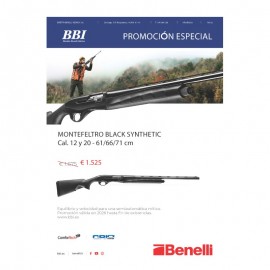 Escopeta Benelli Montefeltro Black Synthetic zurdo