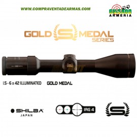 Visor Shilba Gold Medal 1,5-6x42 iluminado.